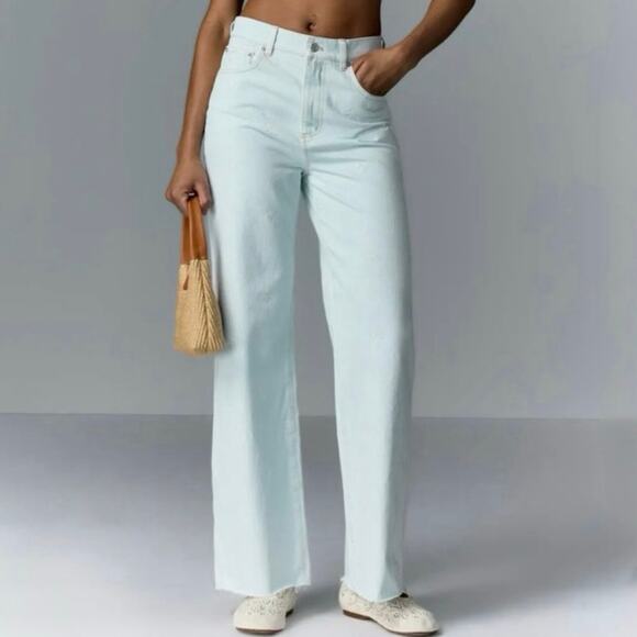 Le Jean Denim - LE JEAN Bow Embroidered Column Jeans size 32